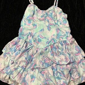 Wild Fable Pastel Blue and Pink Dress